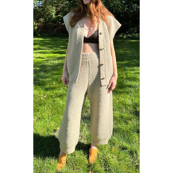 Lisa Yang One Size The Capucine Bralette Cashmere Knit Bra Wood Dark Brown NWT - Picture 7 of 16